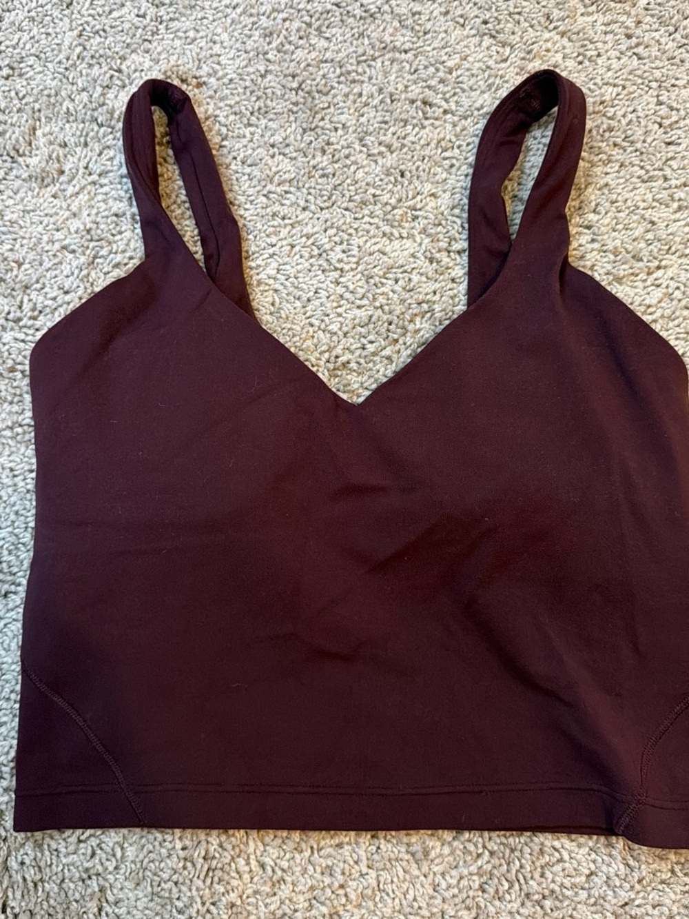 lululemon athletica V-Neck Bralette — Deep Wine